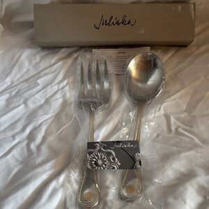 Juliska Gold and Silver Utensil Set